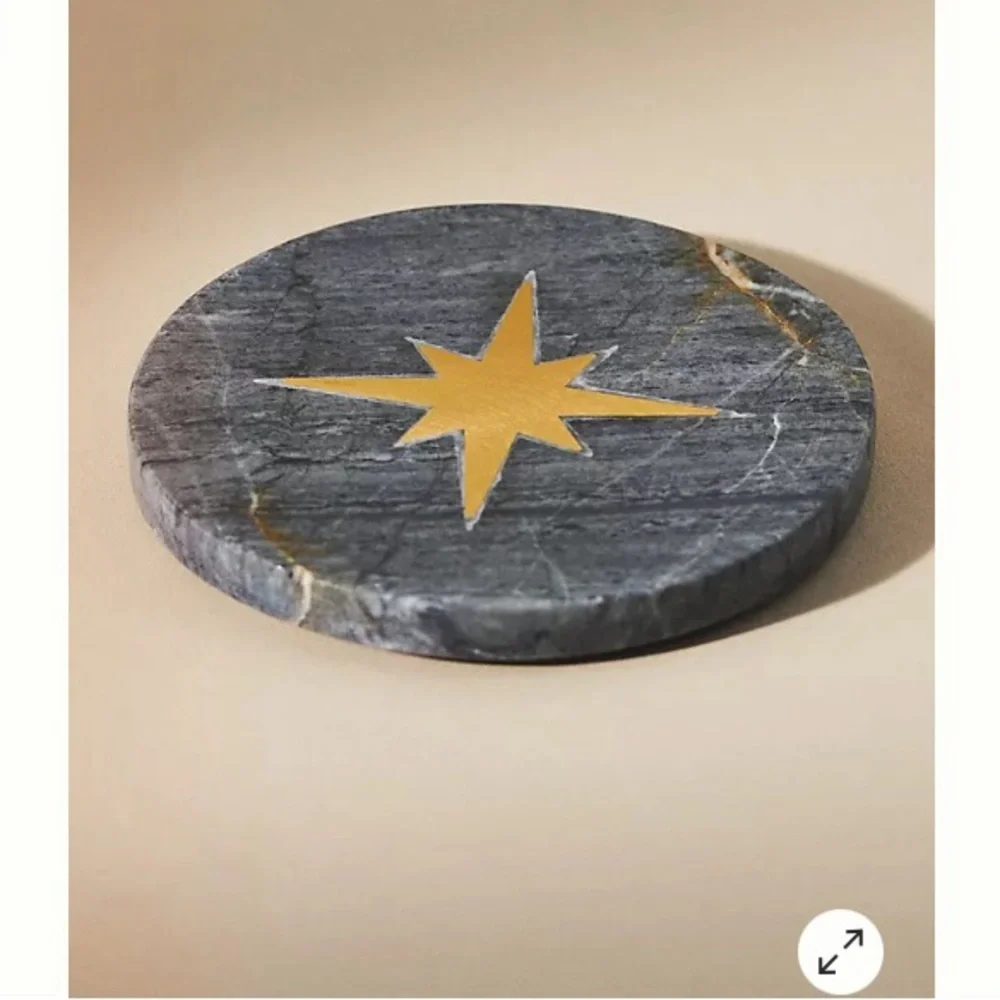 Anthropologie Catherine Martin Starry Night Marble Coaster New With Tag
